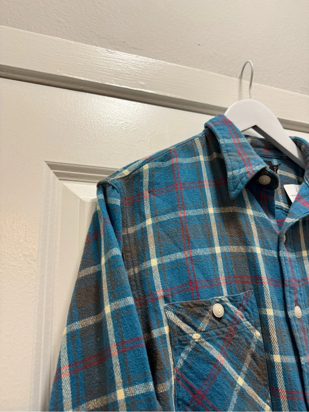 Vintage Ralph Lauren Double RL RRL Blue Flannel Shirt - Picture 2 of 12